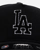 Pro Standard Los Angeles Dodgers 'Black Chenille' Pro Pinch Strapback Black