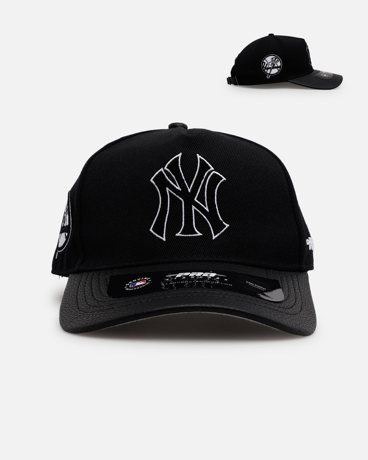 Pro Standard New York Yankees 'Black Chenille' Pro Pinch Strapback