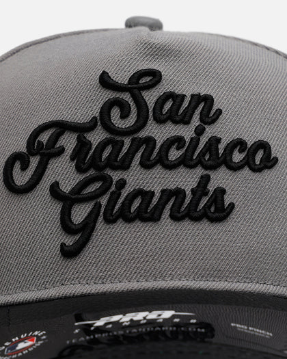 Pro Standard San Francisco Giants 'Sovenir' Pinch Front Strapback Grey/Black