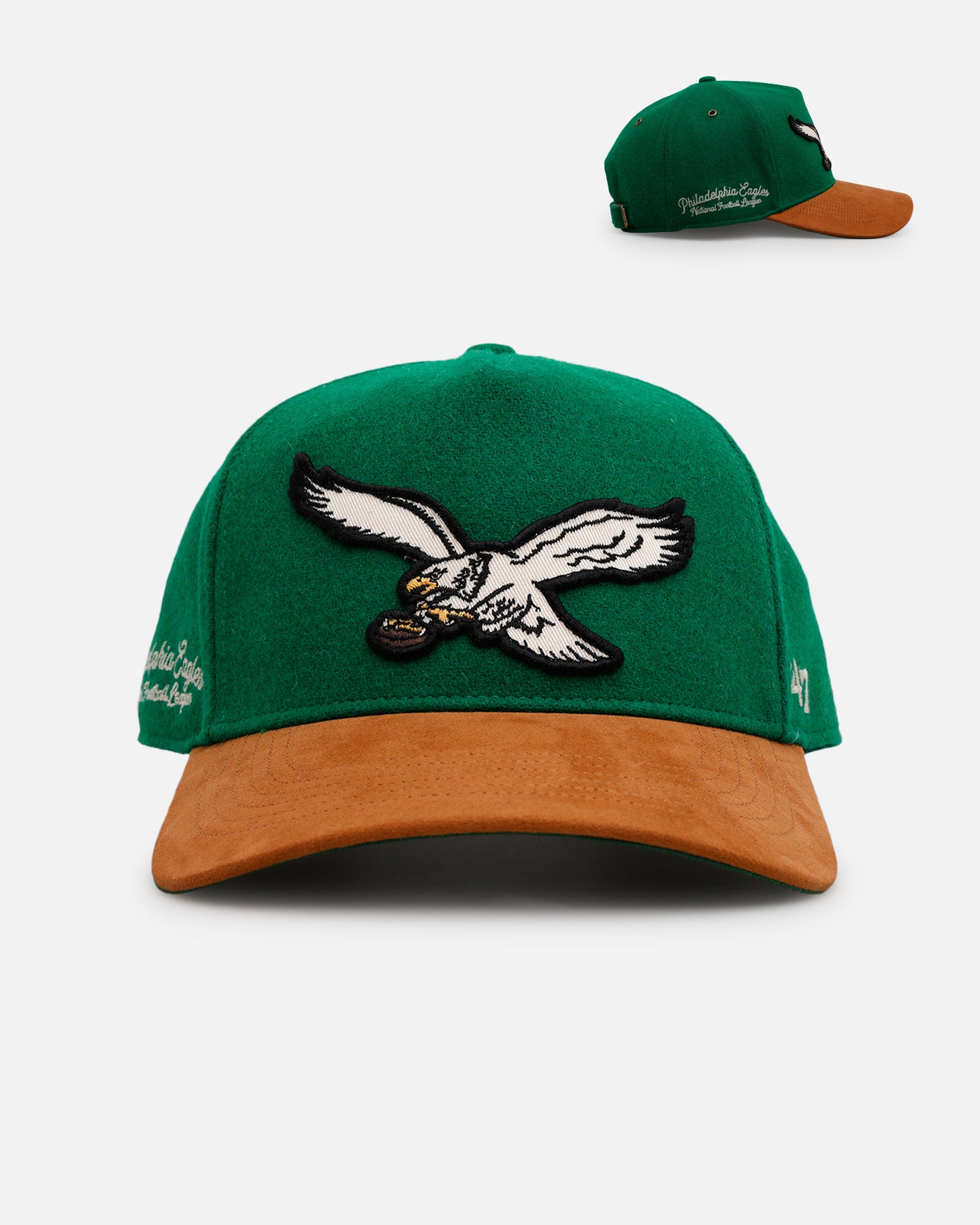 Atlantic Eagles ワッペン 47 Brand Philadelphia Eagles 'Golden Age' 47 Hitch Strapback Kelly