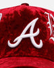 New Era Atlanta Braves 'Crushed Velvet Dreams' 9FORTY A-Frame Snapback Maroon