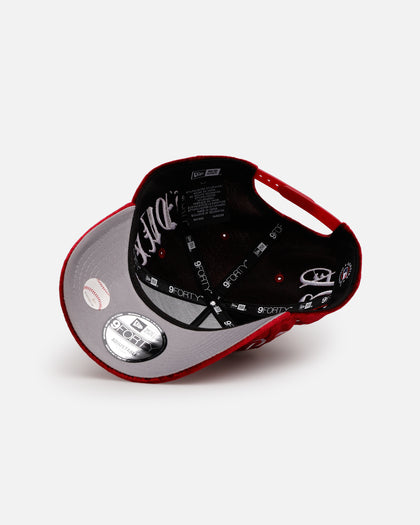 New Era Atlanta Braves 'Crushed Velvet Dreams' 9FORTY A-Frame Snapback Maroon