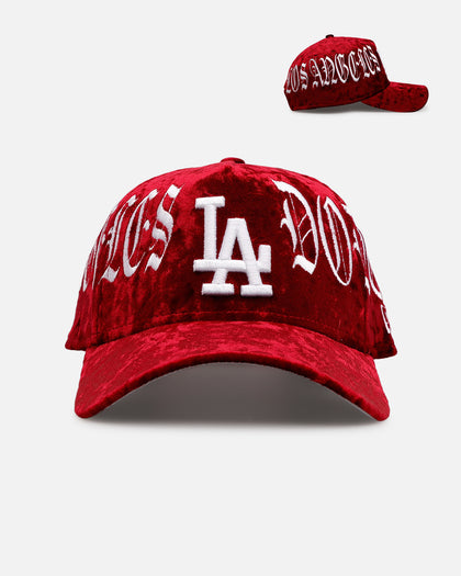 New Era Los Angeles Dodgers 'Crushed Velvet Dreams' 9FORTY A-Frame Snapback Maroon