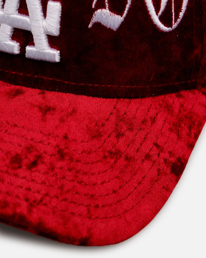 New Era Los Angeles Dodgers 'Crushed Velvet Dreams' 9FORTY A-Frame Snapback Maroon