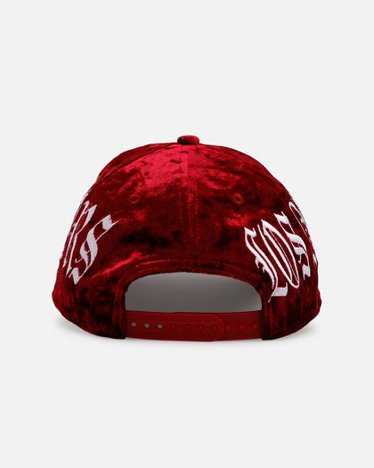 New Era Los Angeles Dodgers 'Crushed Velvet Dreams' 9FORTY A-Frame Snapback Maroon