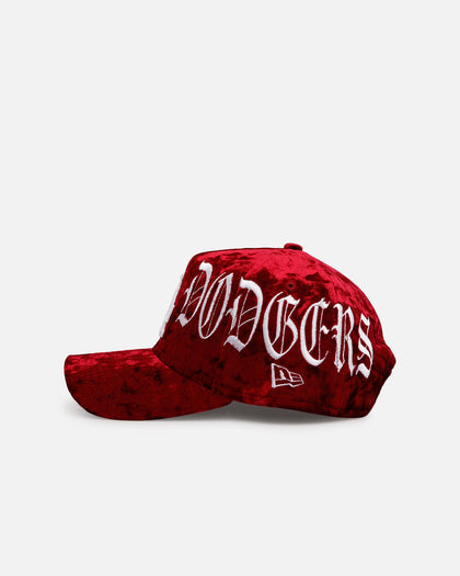 New Era Los Angeles Dodgers 'Crushed Velvet Dreams' 9FORTY A-Frame Snapback Maroon