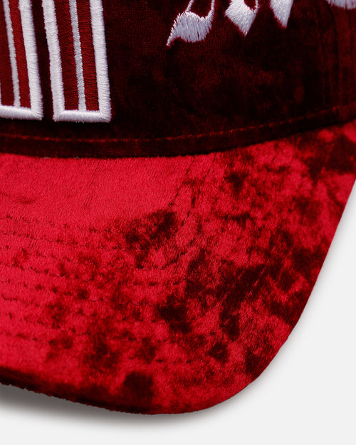 New Era Mexico National Baseball Team 'Velvet Gothic Script' 9FORTY A-Frame Snapback Maroon