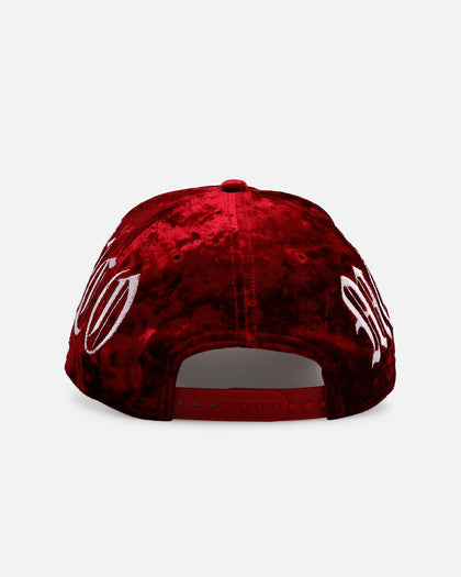 New Era Mexico National Baseball Team 'Velvet Gothic Script' 9FORTY A-Frame Snapback Maroon