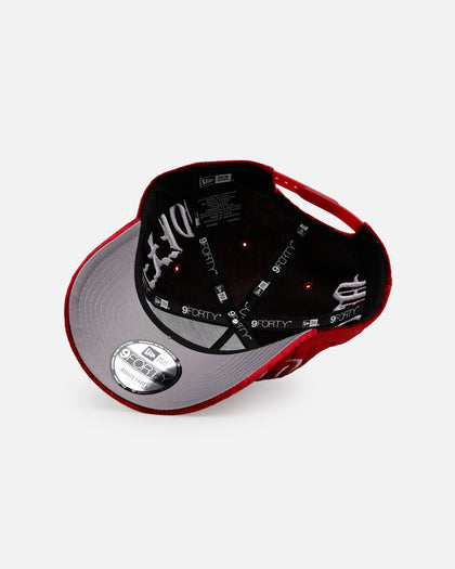 New Era Mexico National Baseball Team 'Velvet Gothic Script' 9FORTY A-Frame Snapback Maroon
