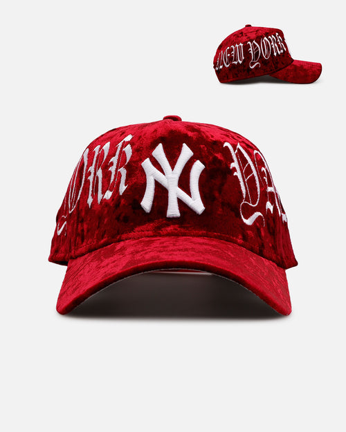 New Era New York Yankees 'Crushed Velvet Dreams' 9FORTY A-Frame Snapback Maroon
