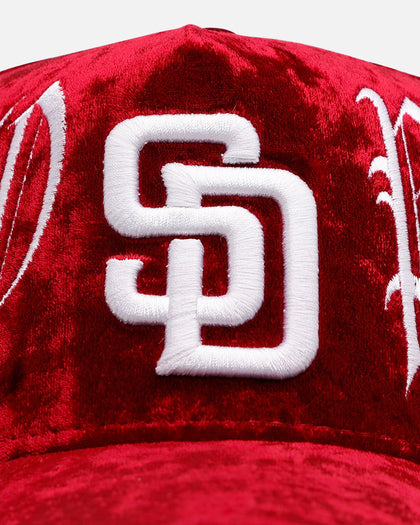 New Era San Diego Padres 'Crushed Velvet Dreams' 9FORTY A-Frame Snapback Maroon