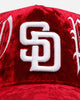 New Era San Diego Padres 'Crushed Velvet Dreams' 9FORTY A-Frame Snapback Maroon