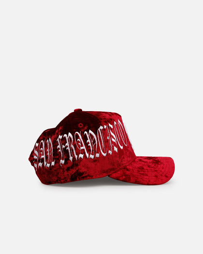 New Era San Francisco Giants 'Crushed Velvet Dreams' 9FORTY A-Frame Snapback Maroon