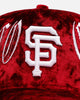 New Era San Francisco Giants 'Crushed Velvet Dreams' 9FORTY A-Frame Snapback Maroon