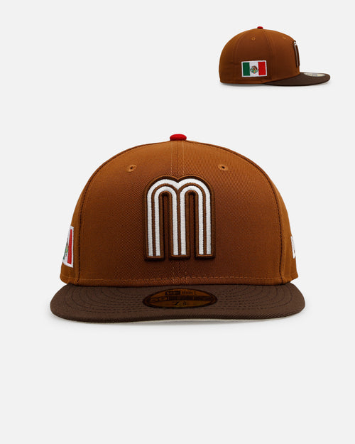 New Era Mexico National Baseball Team 'Root Beer Float' 59FIFTY Fitted Walnut