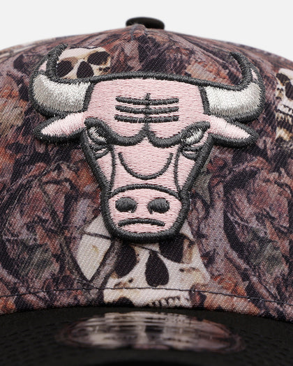 New Era Chicago Bulls 'Camo Skulls' 9FORTY A-Frame Snapback Camo
