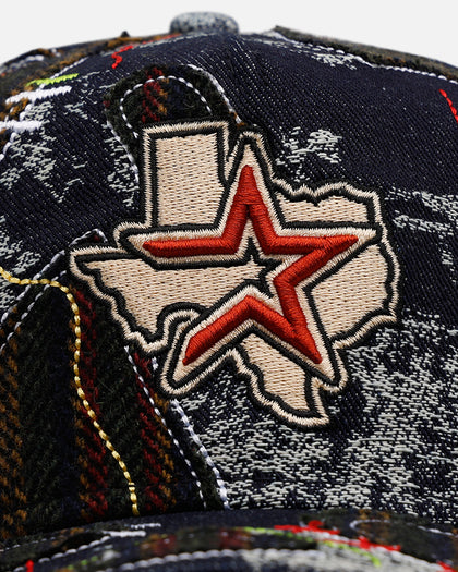 New Era Houston Astros 'Running Stitch' 9FORTY A-Frame Snapback Multi