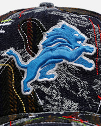 New Era Detroit Lions 'Running Stitch' 9FORTY A-Frame Snapback Multi