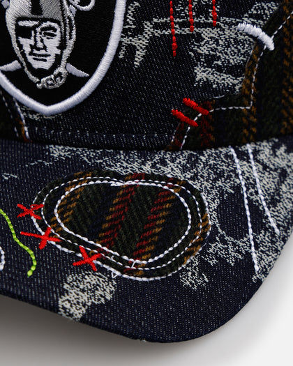 New Era Las Vegas Raiders 'Running Stitch' 9FORTY A-Frame Snapback Multi