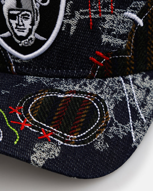 New Era Las Vegas Raiders 'Running Stitch' 9FORTY A-Frame Snapback Multi