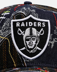 New Era Las Vegas Raiders 'Running Stitch' 9FORTY A-Frame Snapback Multi