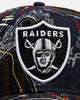 New Era Las Vegas Raiders 'Running Stitch' 9FORTY A-Frame Snapback Multi