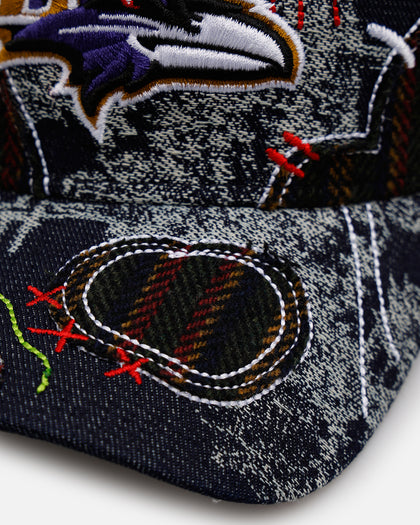 New Era Baltimore Ravens 'Running Stitch' 9FORTY A-Frame Snapback Multi