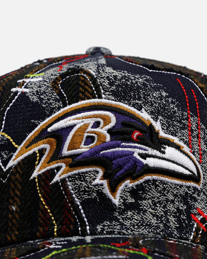 New Era Baltimore Ravens 'Running Stitch' 9FORTY A-Frame Snapback Multi