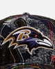 New Era Baltimore Ravens 'Running Stitch' 9FORTY A-Frame Snapback Multi