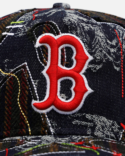 New Era Boston Red Sox 'Running Stitch' 9FORTY A-Frame Snapback Multi