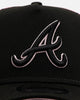 New Era Atlanta Braves 'Thoughtful' 9FORTY A-Frame Trucker Snapback Black/Pink