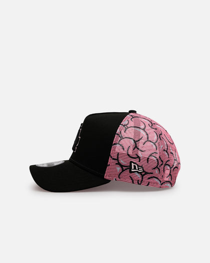 New Era Los Angeles Dodgers 'Thoughtful' 9FORTY A-Frame Trucker Snapback Black/Pink