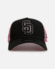 New Era San Diego Padres 'Thoughtful' 9FORTY A-Frame Trucker Snapback Black/Pink