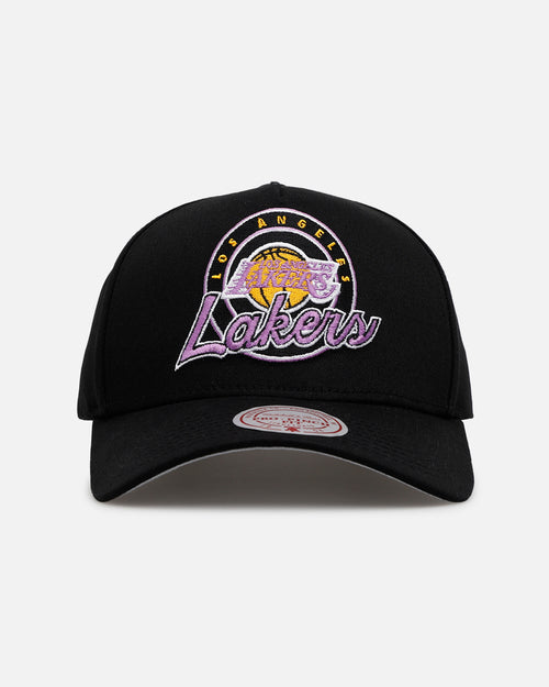Mitchell & Mess Los Angeles Lakers 'City Of Champions' Pro Pinch Snapback Black
