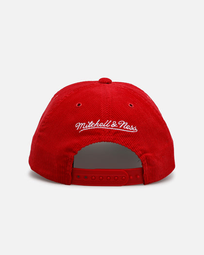 Mitchell & Ness Chicago Bulls 'Worldwide' Deadstock Corduroy Snapback Red