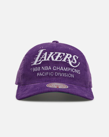 Mitchell & Ness Los Angeles Lakers 'Worldwide' Deadstock Corduroy Snapback Purple