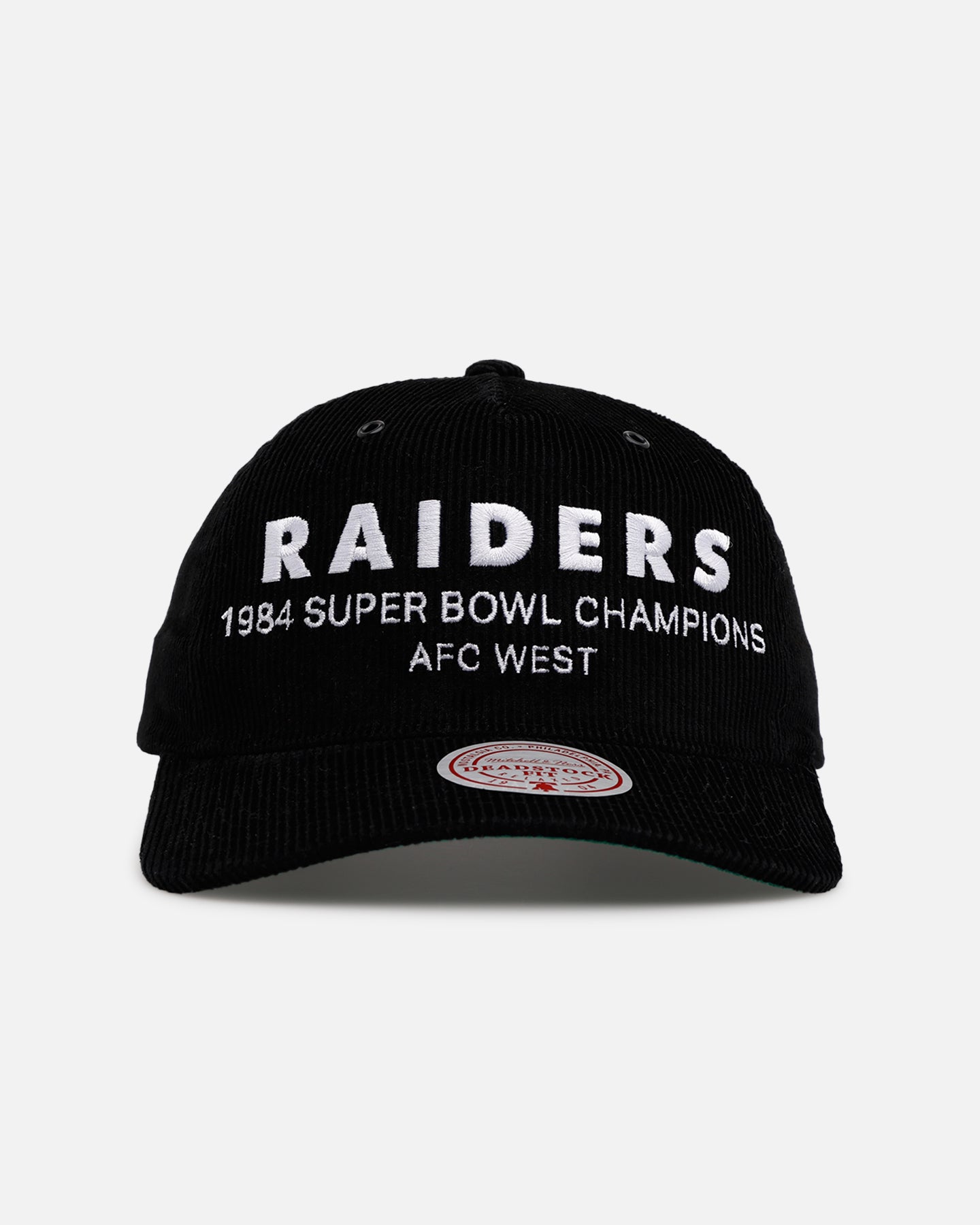 Los Angeles Raiders コーデュロイキャップ Mitchell & Ness Las Vegas Raiders 'Worldwide' Deadstock Corduroy
