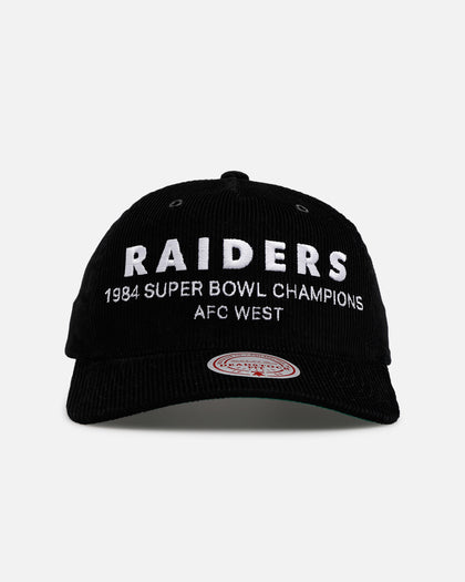 Mitchell & Ness Las Vegas Raiders 'Worldwide' Deadstock Corduroy Snapback Black