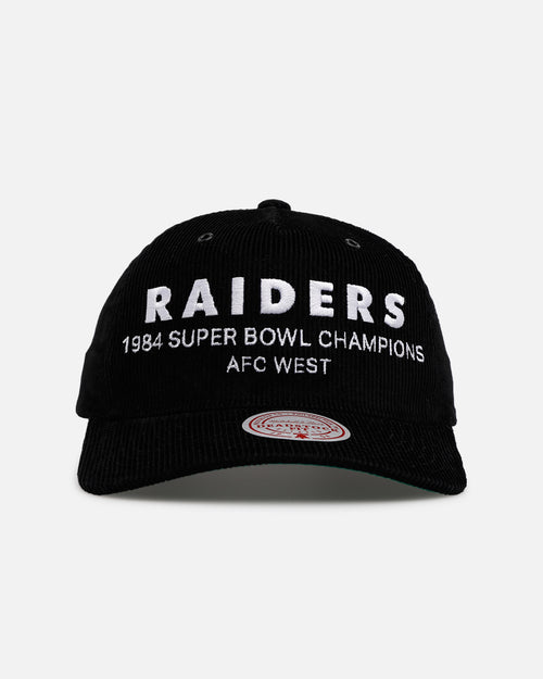 Mitchell & Ness Las Vegas Raiders 'Worldwide' Deadstock Corduroy Snapback Black
