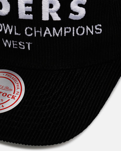 Mitchell & Ness Las Vegas Raiders 'Worldwide' Deadstock Corduroy Snapback Black