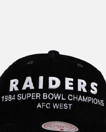Mitchell & Ness Las Vegas Raiders 'Worldwide' Deadstock Corduroy Snapback Black