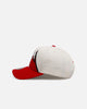 Mitchell & Ness Chicago Bulls 'Shark Tooth' Pro Pinch Snapback Cream/Red