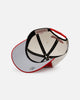 Mitchell & Ness Chicago Bulls 'Shark Tooth' Pro Pinch Snapback Cream/Red