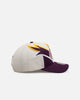 Mitchell & Ness Los Angeles Lakers 'Shark Tooth' Pro Pinch Snapback Cream/Purple