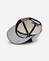 Mitchell & Ness Houston Rockets 'Shark Tooth' Pro Pinch Snapback Cream/Navy