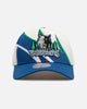 Mitchell & Ness Minnesota Timberwolves 'Shark Tooth' Pro Pinch Snapback Cream/Blue