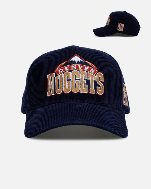 Mitchell & Ness Denver Nuggets 'Vintage Cord' Pro Pinch Corduroy Snapback Navy
