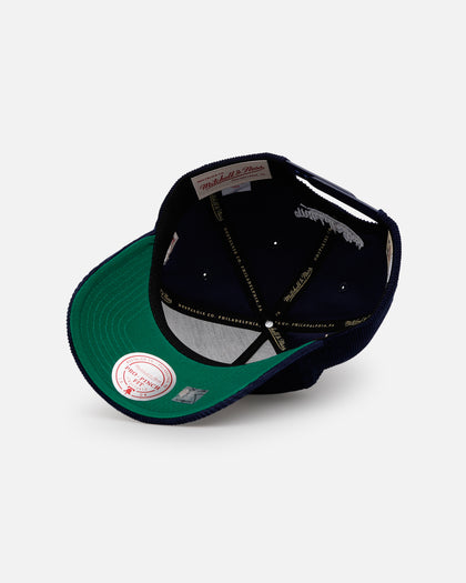Mitchell & Ness Denver Nuggets 'Vintage Cord' Pro Pinch Corduroy Snapback Navy
