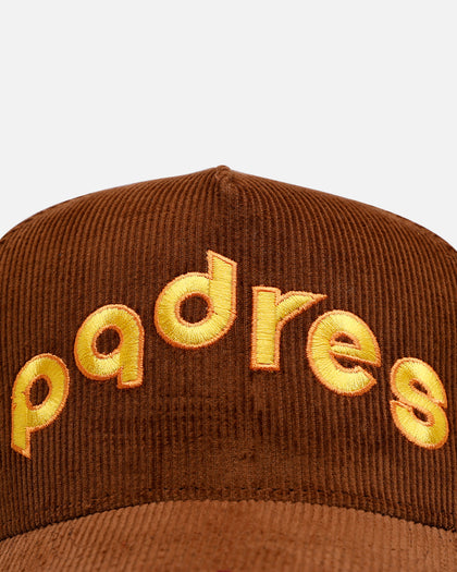 Mitchell & Ness San Diego Padres 'Vintage Cord' Pro Pinch Corduroy Snapback Brown