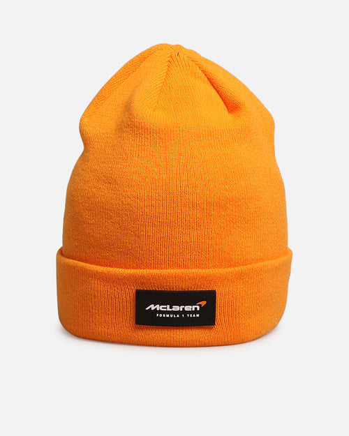 New Era X Mclaren Essential Cuff Knit Beanie Orange